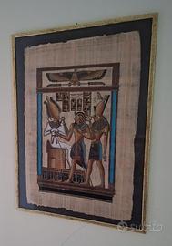 Papiro originale Horus e Faraone dio Osiride