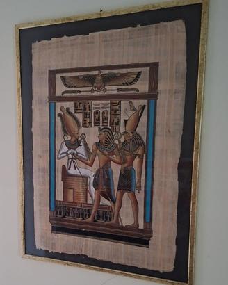 Papiro originale Horus e Faraone dio Osiride