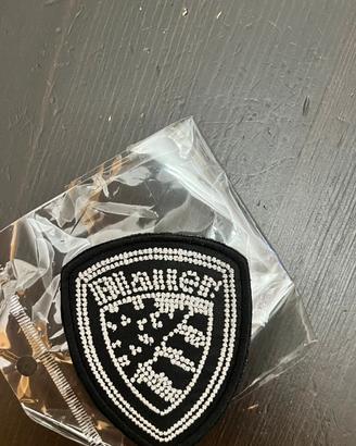 patch blauer brillantinato