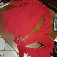 vestito carnevale da diavolessa tg 158 cm