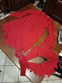 vestito carnevale da diavolessa tg 158 cm