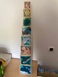 Gioco in legno - Cubi da impilare – 1/3 anni