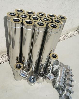 Tubi canna fumaria inox coibentati da 100 - 150