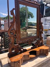 Specchiera con cassetti antiquariato anni 900