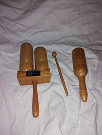Agogo in Legno a due Toni + Agogo monotonale