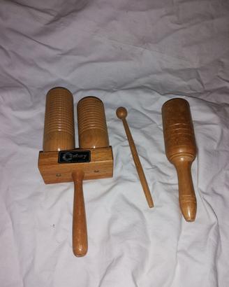 Agogo in Legno a due Toni + Agogo monotonale