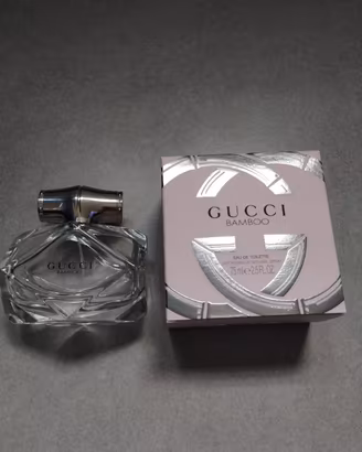 Bottiglia profumo Gucci Bamboo vuota collezione 