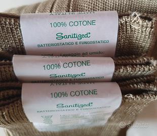 Calze lunghe in cotone verde militare - Tg. 42.