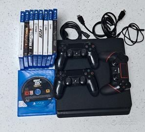 PlayStation 4 slim + 3 controller + 9 giochi