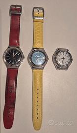 3 orologi Swatch Irony funzionanti.