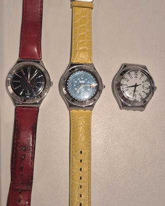 3 orologi Swatch Irony funzionanti.