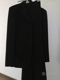Vestito da uomo gessato marrone/azzurro