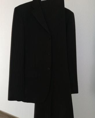 Vestito da uomo gessato marrone/azzurro