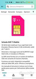 2 SIM card 50g per vacanza in america stati uniti