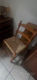 Sedie in legno impagliate