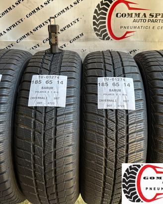 4 PNEUMATICI 185/65 R14 BARUM INVERNALI