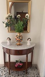 Mobile Ingresso Classico: Consolle Mezzaluna Marmo