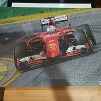 puzzle ferrari sf15 tagliato e incorniciato