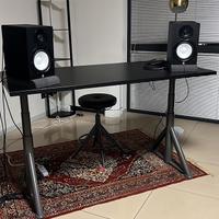 Yamaha HS7 + stand + pad + cavi xlr-jack