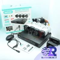 Kit Videosorveglianza Completo Dvr 4 Ch 5Mpx Cctv