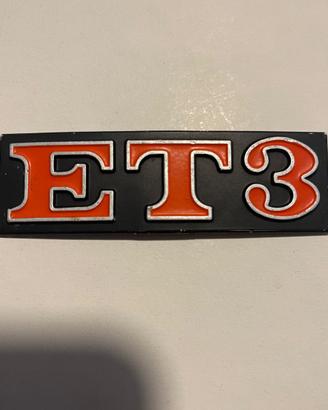 Targhetta logo ET3 vespa primavera conservato