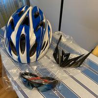 Casco Bicicletta Nuovo con occhiali