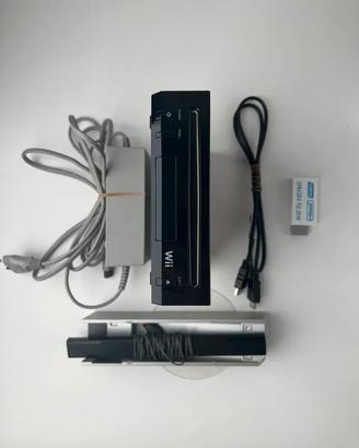 Console Nintendo Wii Nera + Adattatore HDMI