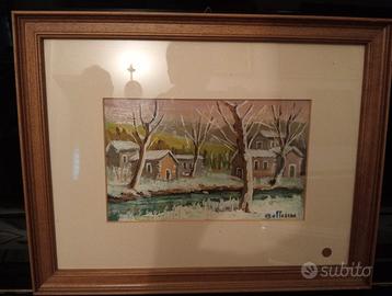 Nevicata di Alessandro Bottasini (dipinto ad olio)