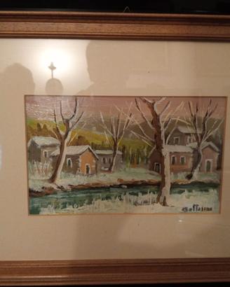 Nevicata di Alessandro Bottasini (dipinto ad olio)