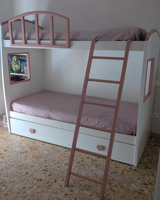 Letto a castello bambina di alta gamma (fino a 3 p