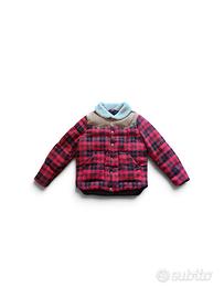 Giubbotto Blast-Off western quadri rosso nero tg M