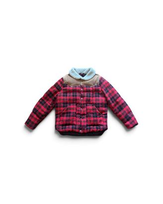 Giubbotto Blast-Off western quadri rosso nero tg M