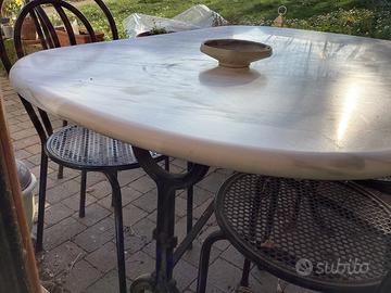 Tavolo bistrot marmo 4 sedie