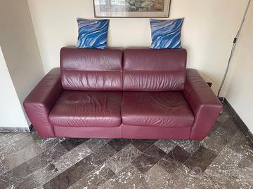 DIVANO LETTO IN PELLE 3 POSTI
