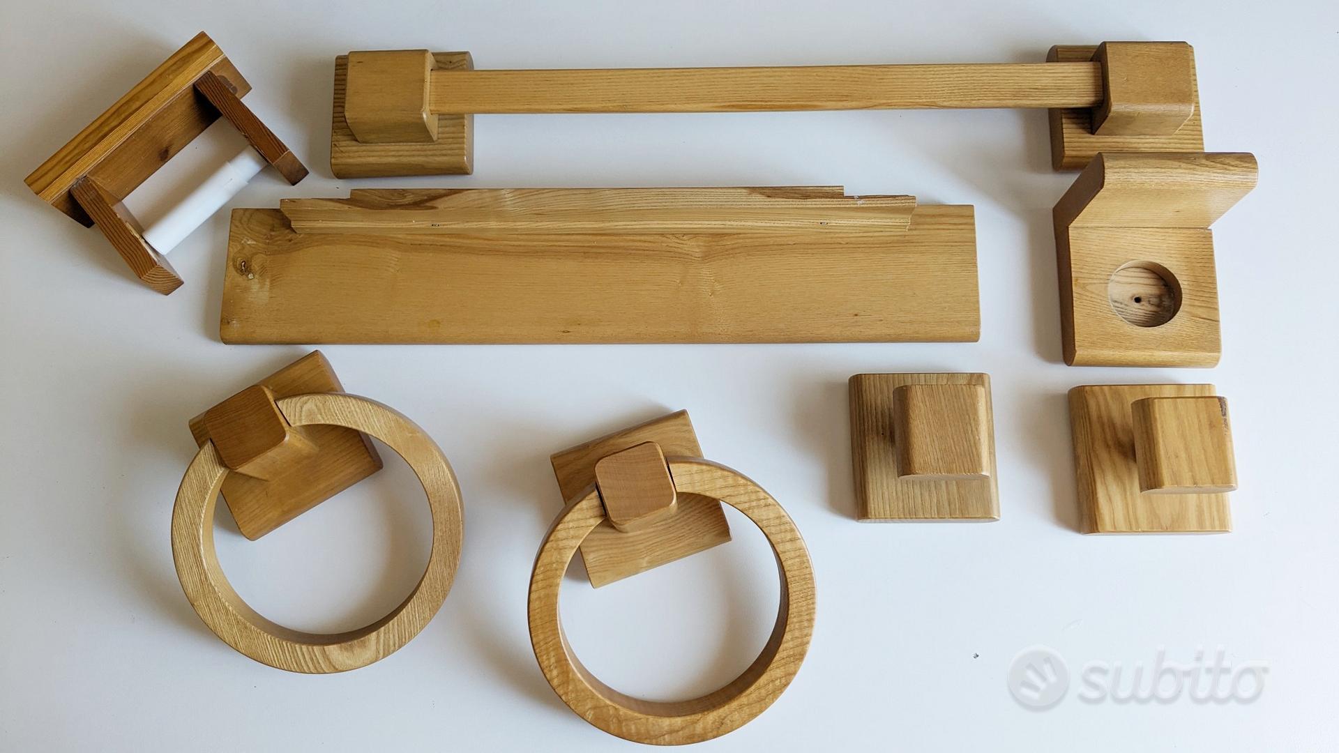 Set accessori bagno in legno - Arredamento e Casalinghi In vendita a Roma