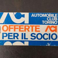 Carnet completo ACI per il socio 1978