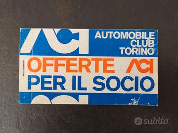 Carnet completo ACI per il socio 1978