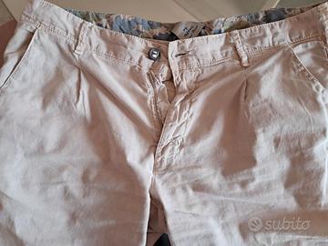Pantaloncini uomo Myths, beige, tg.50, cotone/lino