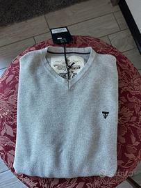 maglioncino grigio chiaro Triumph da uomo