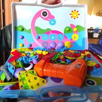 Set Costruzioni con Trapano Elettrico Giocattolo -