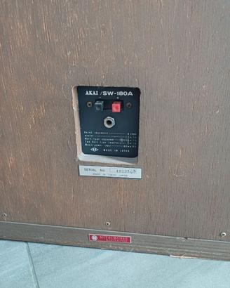 Cassa  AKAI SW-180A Japan  M