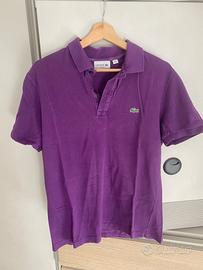 Polo Lacoste uomo viola taglia L