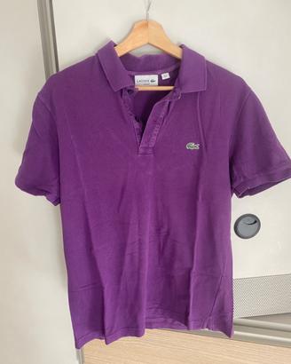 Polo Lacoste uomo viola taglia L