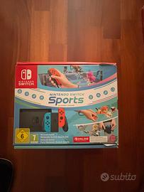 NINTENDO SWITCH SPORTS SET + custodia e giochi