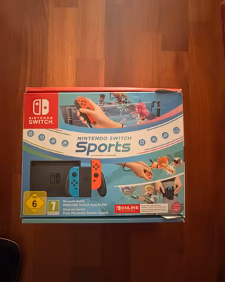 NINTENDO SWITCH SPORTS SET + custodia e giochi