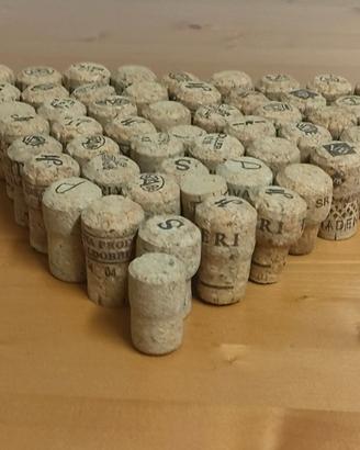 Lotti di 50 Tappi Sughero Naturale Spumante o Vino