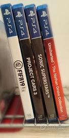 4 VIDEOGIOCHI PS4