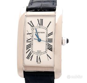 Cartier Tank Americaine ref. 1741 Jumbo Oro Bianco