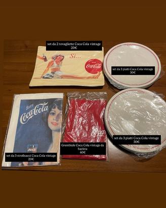 Set cucina vintage anni ’80 Coca-Cola