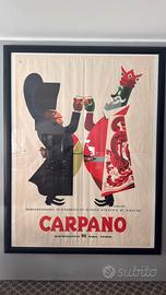 Manifesto Carpano completo di cornice